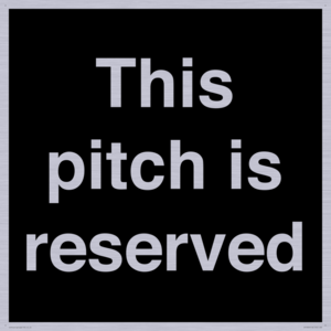 This pitch is reserved
